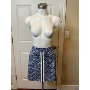 Belyn Key Navy Blue & White Animal Print Golf Skort, Size S, NWT! $108